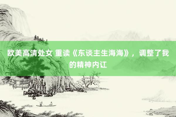 欧美高清处女 重读《东谈主生海海》，调整了我的精神内讧