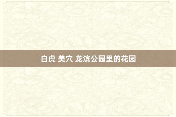 白虎 美穴 龙滨公园里的花园