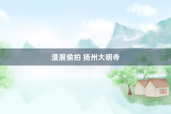 漫展偷拍 扬州大明寺