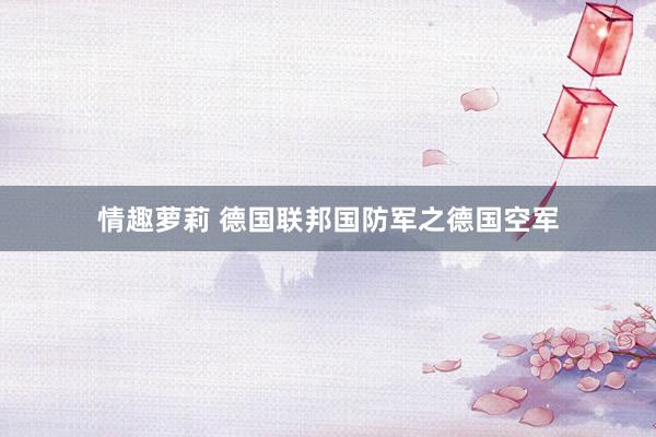 情趣萝莉 德国联邦国防军之德国空军