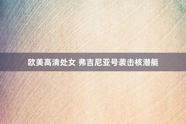 欧美高清处女 弗吉尼亚号袭击核潜艇