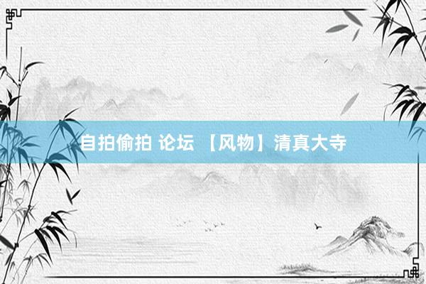 自拍偷拍 论坛 【风物】清真大寺
