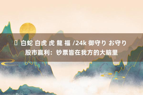 ✨白蛇 白虎 虎 龍 福 /24k 御守り お守り 股市赢利：钞票皆在我方的大脑里